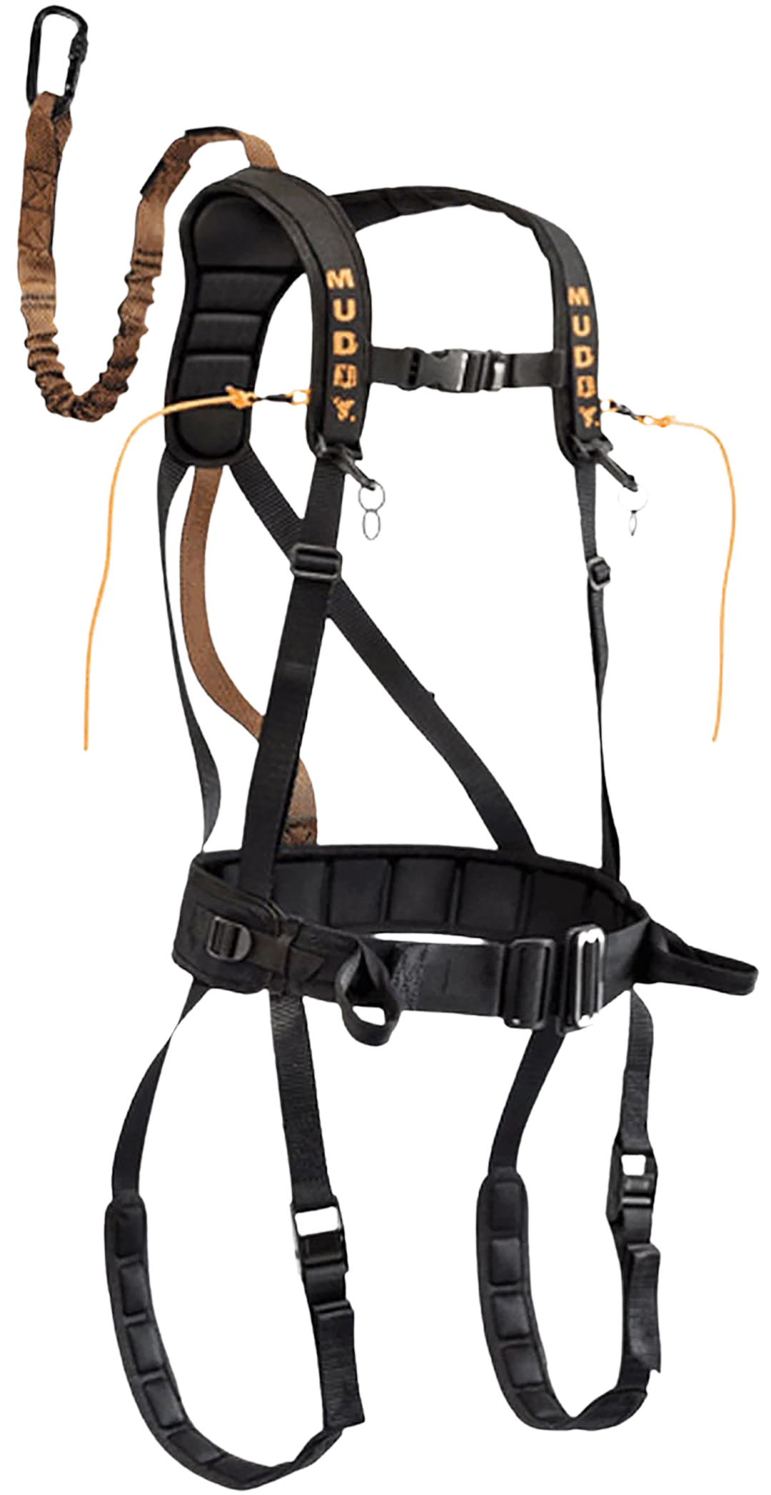 Muddy MUDMSH400XL The Safeguard Safety Harness Lightweight Padded Nylon, Max Waist 44", 230-300 lbs. Capacity, Cam Leg Buckles