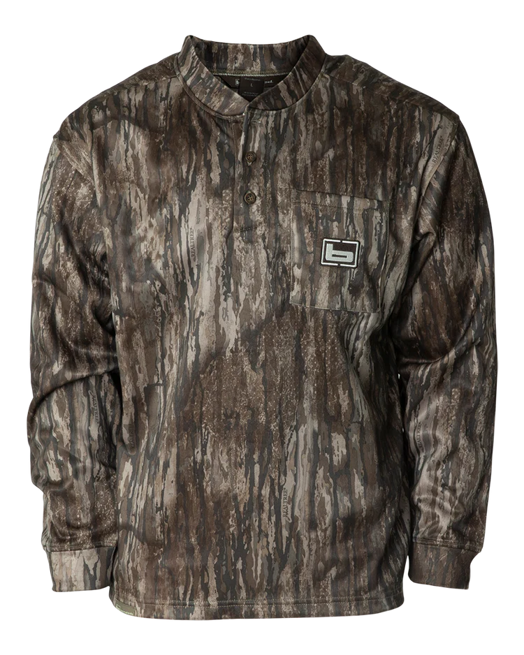Banded Tec Fleece Henley