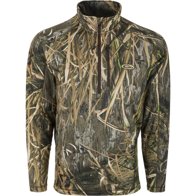 Drake Waterfowl MST Breathlite 1/4 Zip Camo Pullover