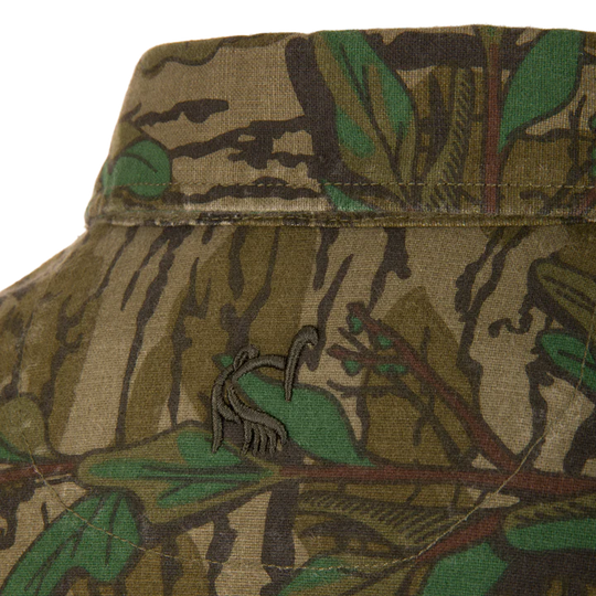 Ol' Tom Men's Throwback 80 Button Down Field Shirt - Greenleaf Camo