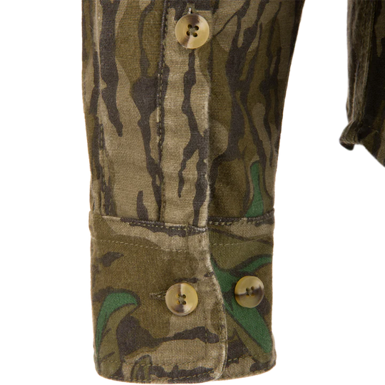 Ol' Tom Men's Throwback 80 Button Down Field Shirt - Greenleaf Camo