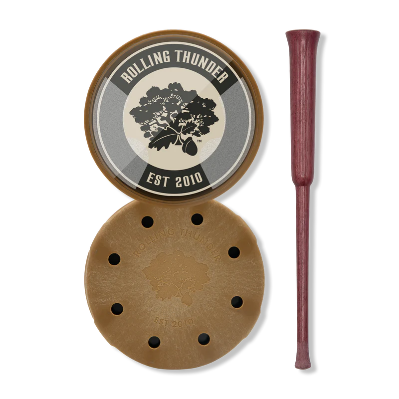 Rolling Thunder Thunderdome Crystal Pot Call w/Purpleheart Striker
