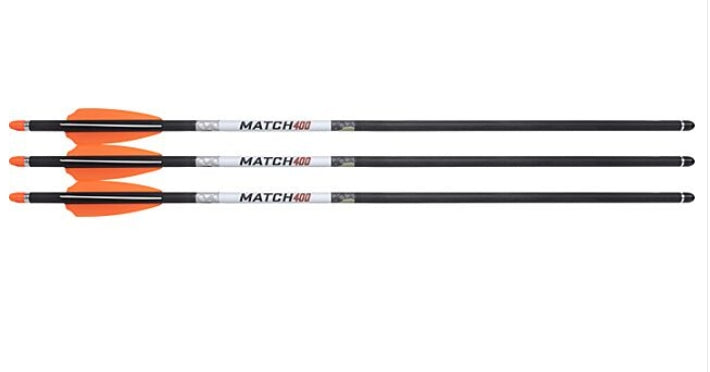 WICKED RIDGE XBOW ARROW MATCH 400 CARBON 20" ALPHA HP 3PK