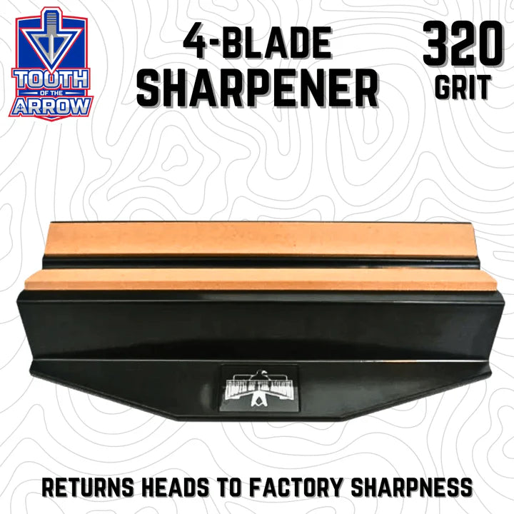Tooth of the Arrow | 320 Grit 4-Blade Broadhead Sharpener