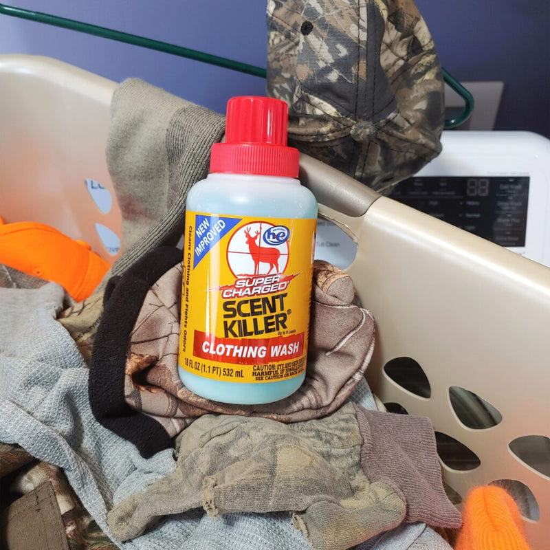 Load image into Gallery viewer, Wildlife Research Center Super Charged Scent Killer Liquid Clothing Wash
