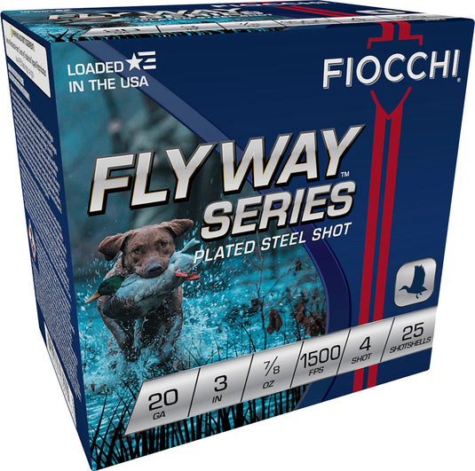 Fiocchi Flyway Series 20GA - 3" - 7/8oz - 4 Shot - 1500fps - 25rd Box