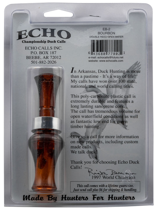 Echo Championship Duck Calls Open Water Double Reed
