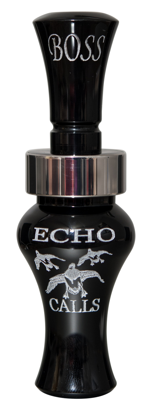 Echo Boss Black Competition Duck Call - Acrylic
