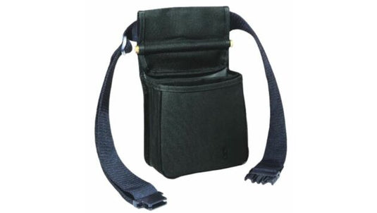 BOB ALLEN ORIGINAL DIVDED SHELL POUCH WITH BELT BLACK