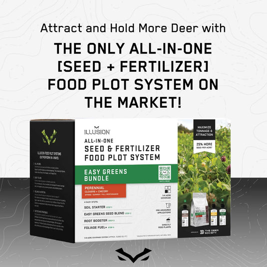 Illusion Outdoors Easy Greens Food Plot Bundle - 1/4 Acre