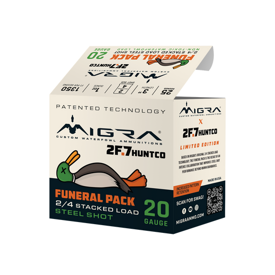 Migra 2F.7 Funeral Pack Steel Stacked Load - 20ga - 2/4 Shot - 3" - 1oz - 1350fps