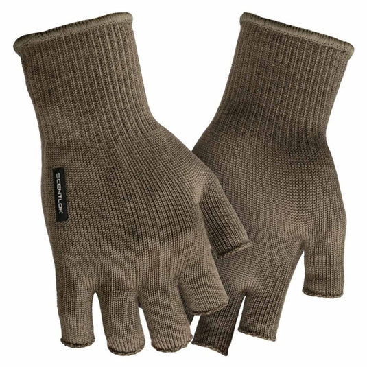 ScentLok Merino Fingerless Glove - Brown