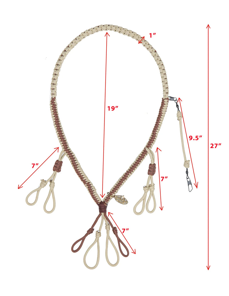 Load image into Gallery viewer, Rig'em Right Copperhead Deluxe 4-Call Lanyard
