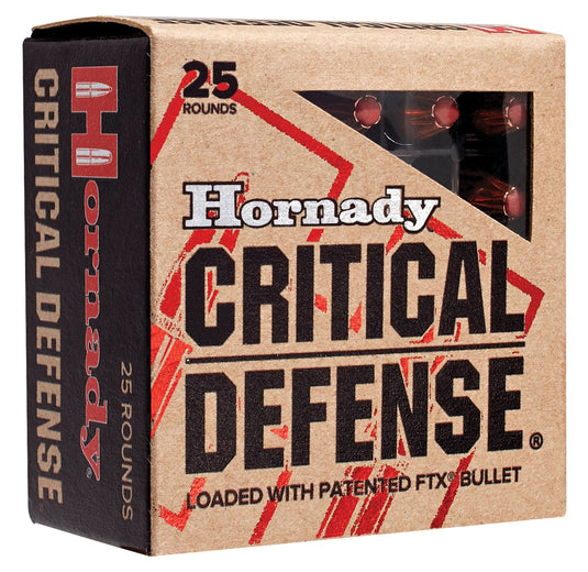 Hornady Critical Defense - 40 S&W - 165gr FTX Hollow Point - 20rd Box