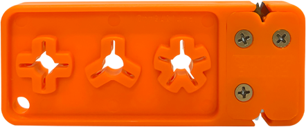 Load image into Gallery viewer, AccuSharp 013C Broadhead Sharpener &amp; Wrench Tungsten Carbide Sharpener Orange
