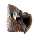 Decoy turkey against a white backdrop