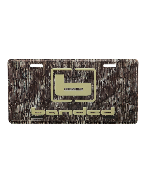 Load image into Gallery viewer, Banded License Plate
