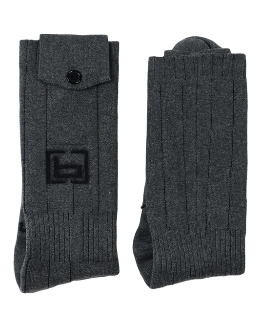 Banded HEAT Wool Sock - Gray