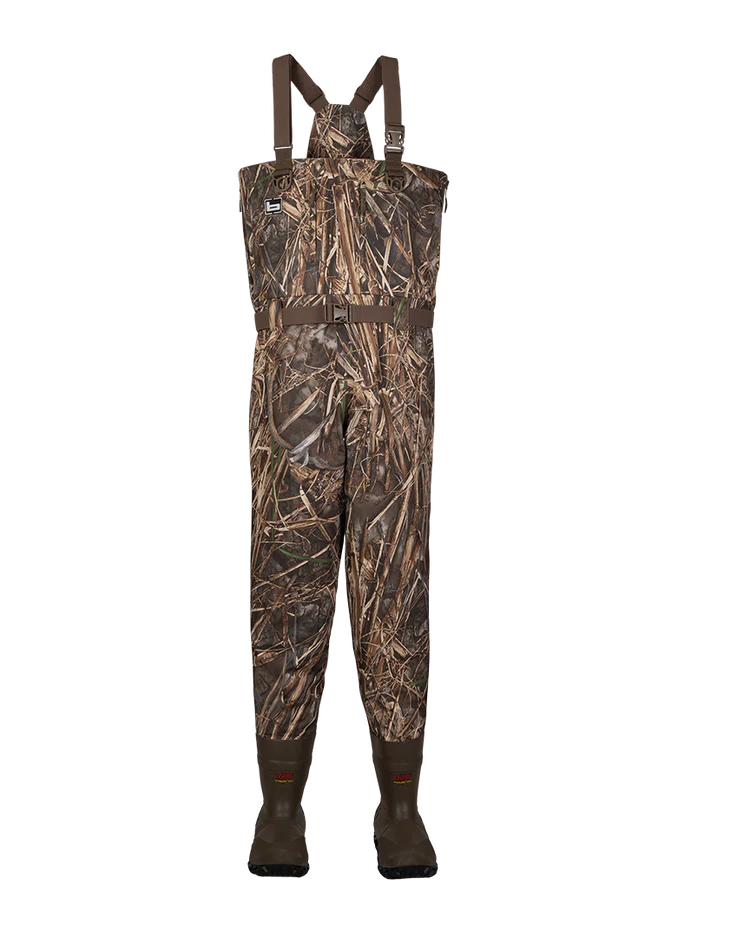 Load image into Gallery viewer, Banded Phantom X Breathable Insulated Wader in camouflage with 1600g Thinsulate boots and fleece-lined chest pocket.
