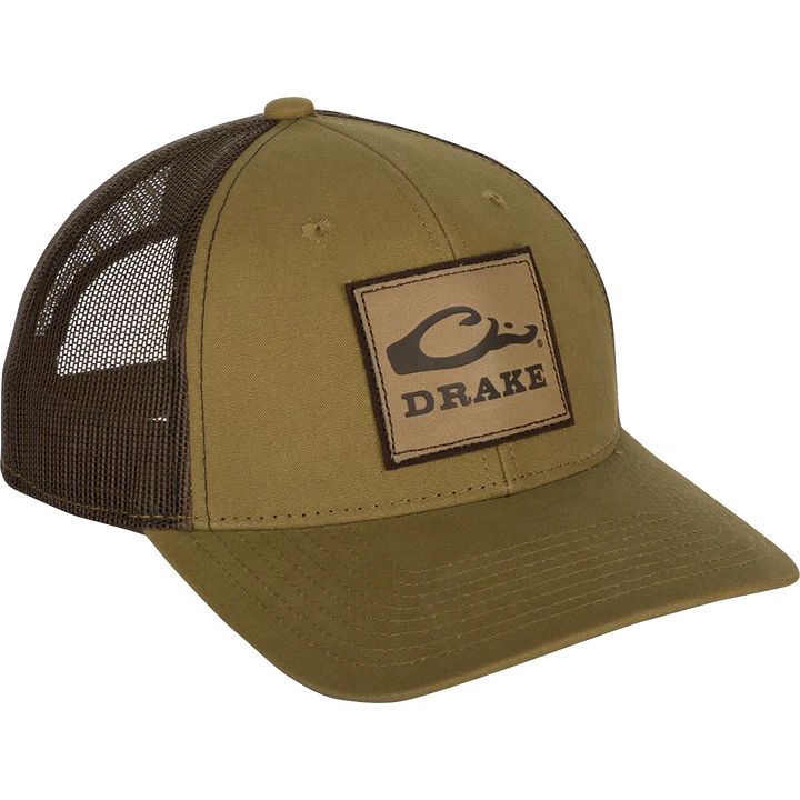 Load image into Gallery viewer, Drake Leather Patch Mesh Back Cap

