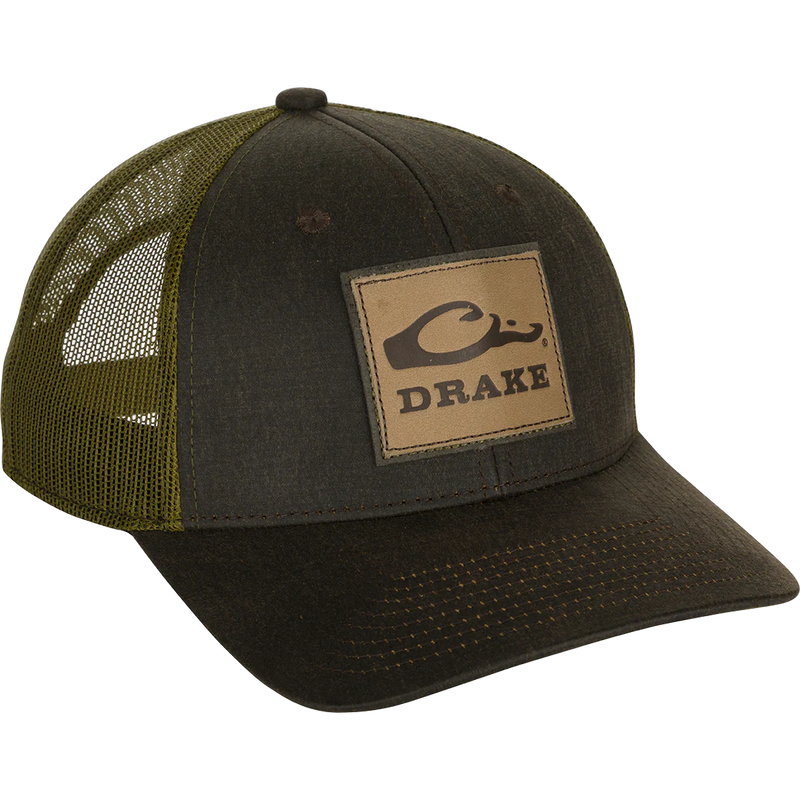 Load image into Gallery viewer, Drake Leather Patch Mesh Back Cap
