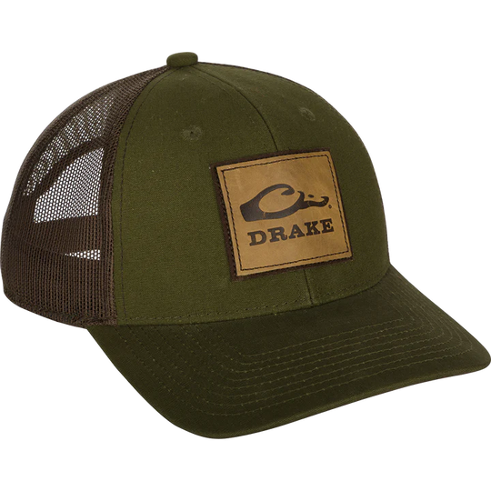 Drake Leather Patch Mesh Back Cap