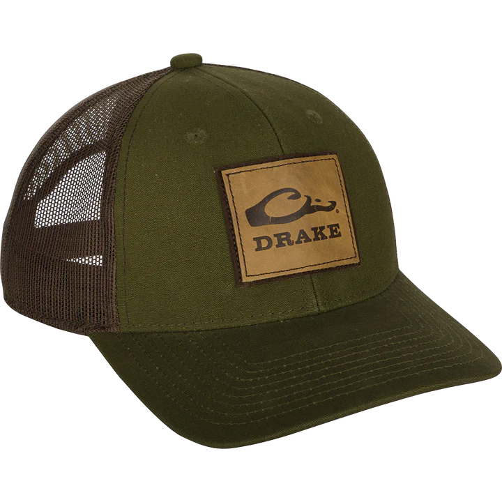 Load image into Gallery viewer, Drake Leather Patch Mesh Back Cap
