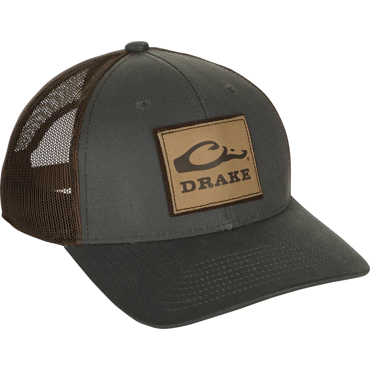 Load image into Gallery viewer, Drake Leather Patch Mesh Back Cap
