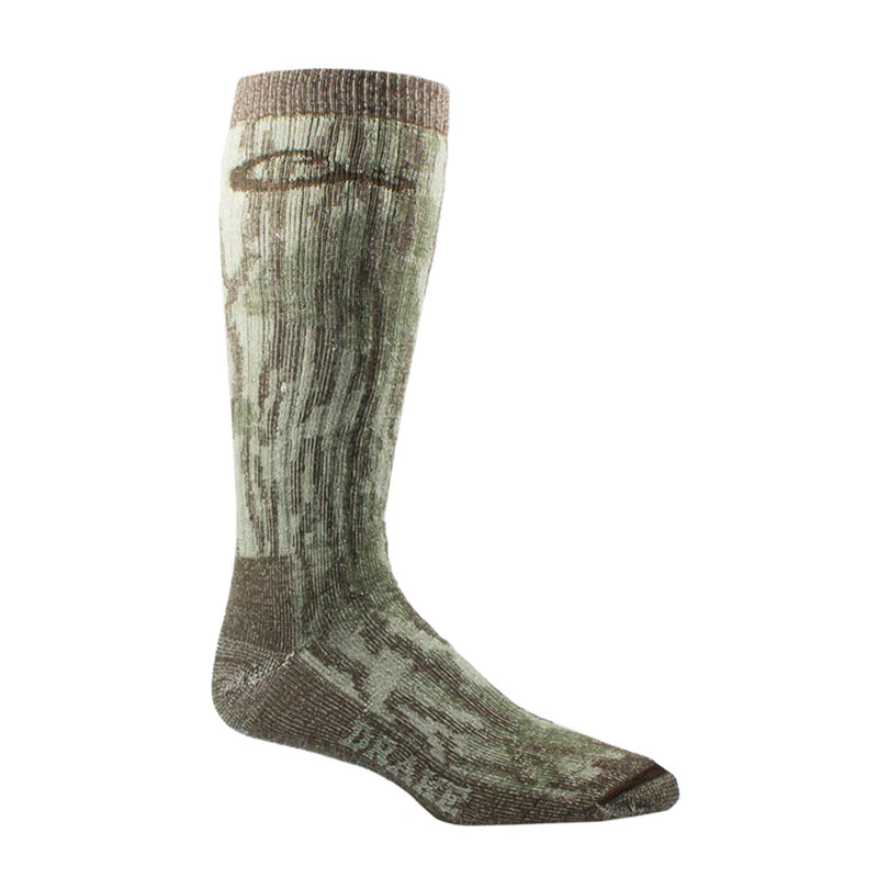 Load image into Gallery viewer, Drake Midweight Merino Camo Mid-Calf Hunting Socks

