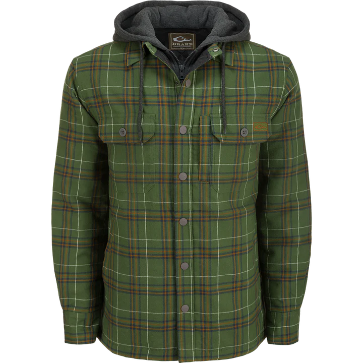 Load image into Gallery viewer, Drake The Campfire Flannel Hoodie
