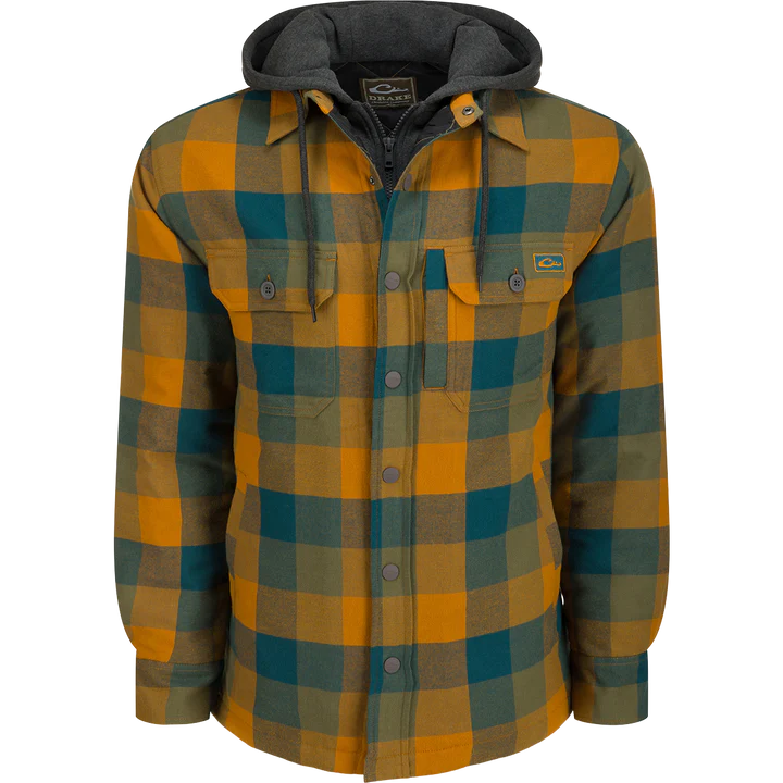 Load image into Gallery viewer, Drake The Campfire Flannel Hoodie
