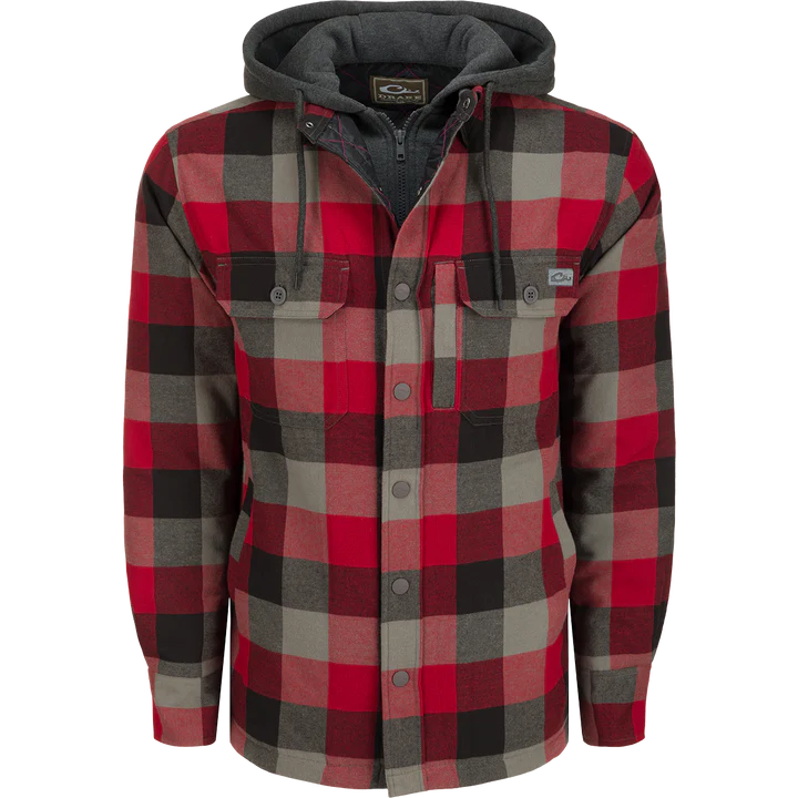 Load image into Gallery viewer, Drake The Campfire Flannel Hoodie
