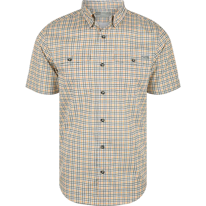 Load image into Gallery viewer, Drake Frat Tattersall Button-Down Short Sleeve Shirt
