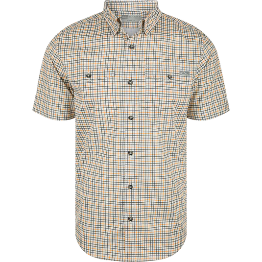 Drake Frat Tattersall Button-Down Short Sleeve Shirt