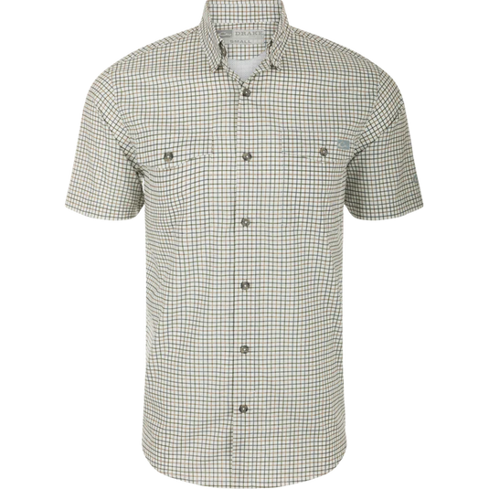Drake Frat Tattersall Button-Down Short Sleeve Shirt
