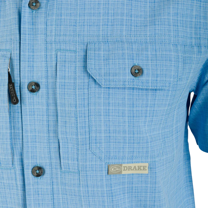 Load image into Gallery viewer, Wingshooter Trey Cross Hatch Short Sleeve Shirt
