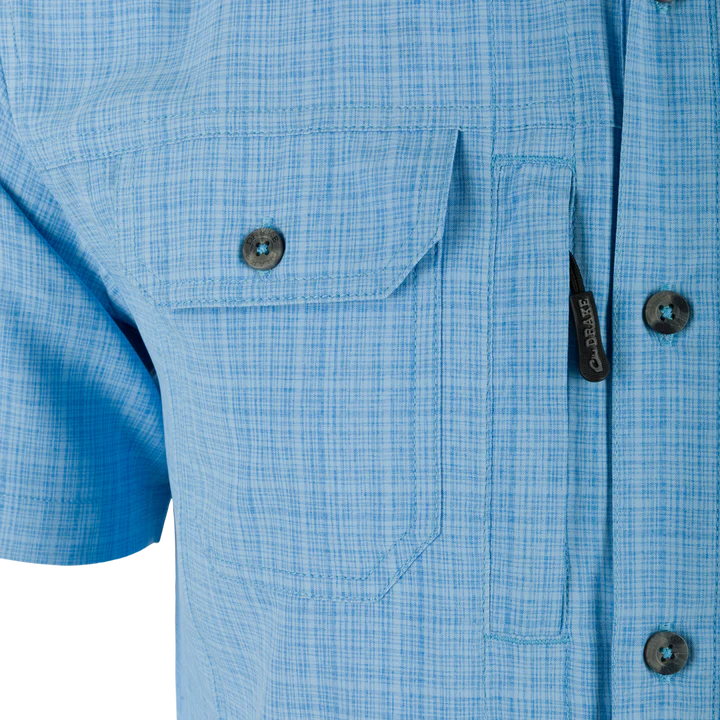 Load image into Gallery viewer, Wingshooter Trey Cross Hatch Short Sleeve Shirt
