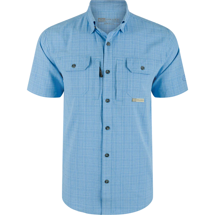 Load image into Gallery viewer, Wingshooter Trey Cross Hatch Short Sleeve Shirt
