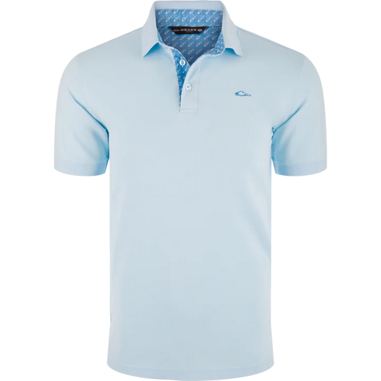 Drake Pique Logo Polo