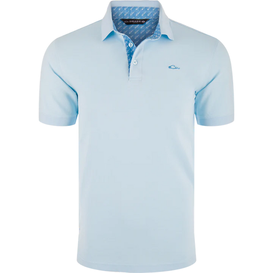 Drake Pique Logo Polo