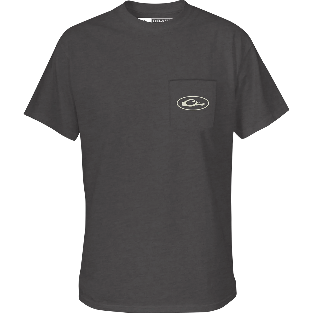 Drake Shoveler Circle T-Shirt - Graphite Heather