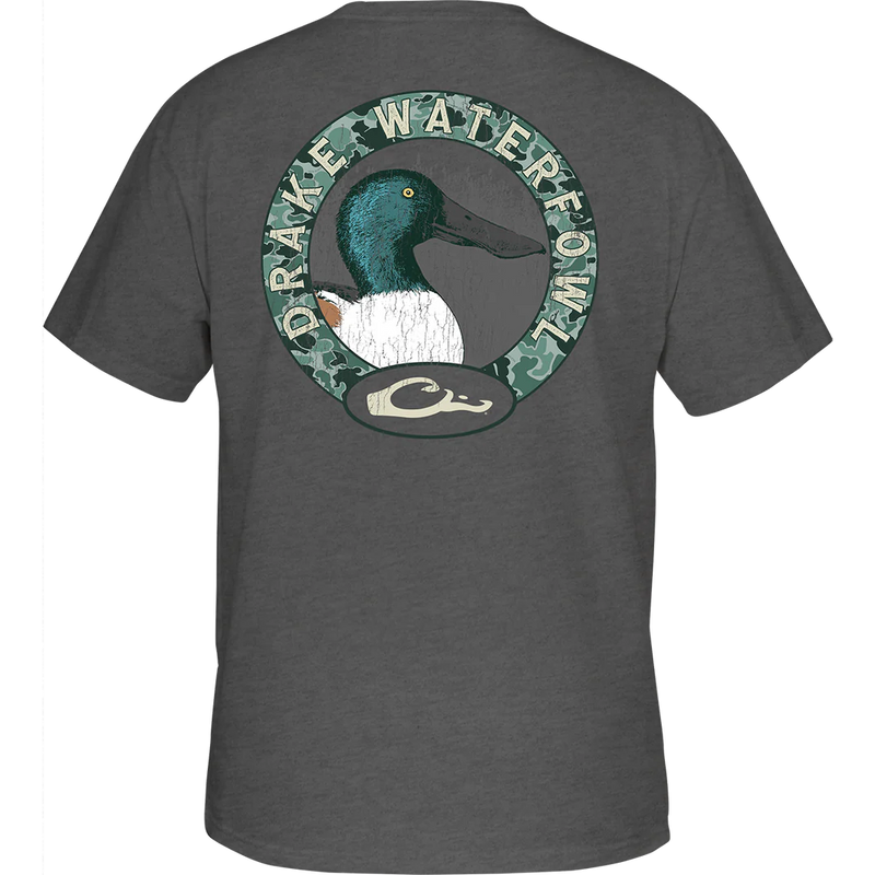 Load image into Gallery viewer, Drake Shoveler Circle T-Shirt - Graphite Heather
