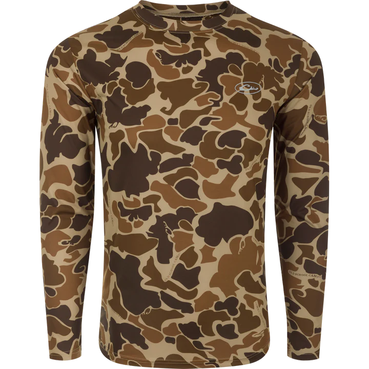 Drake Waterfowl EST Camo Performance Long Sleeve Crew