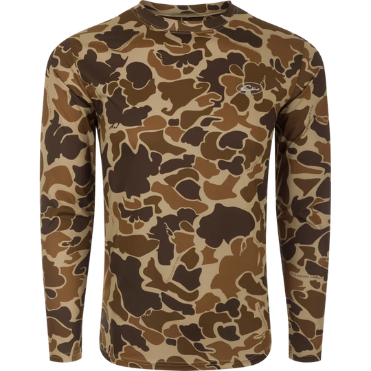 Drake Waterfowl EST Camo Performance Long Sleeve Crew