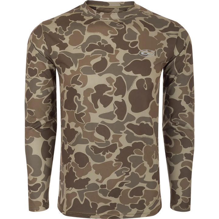 Drake Waterfowl EST Camo Performance Long Sleeve Crew