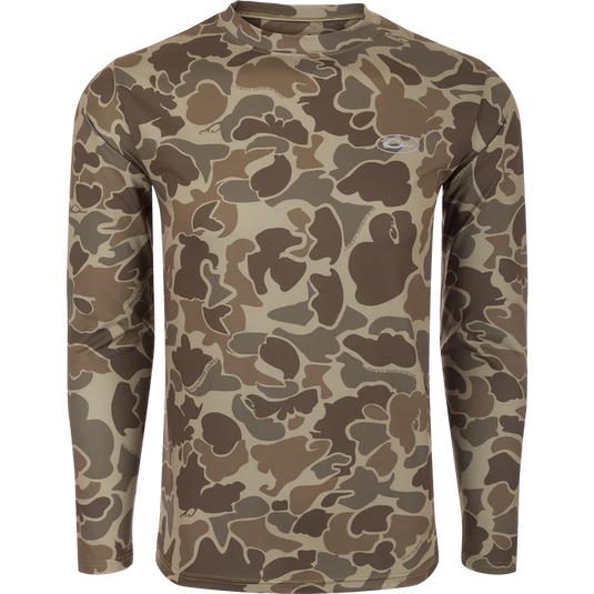 Drake Waterfowl EST Camo Performance Long Sleeve Crew