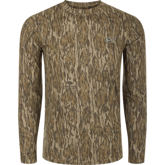 Drake Waterfowl Youth EST Camo Performance Long Sleeve Crew