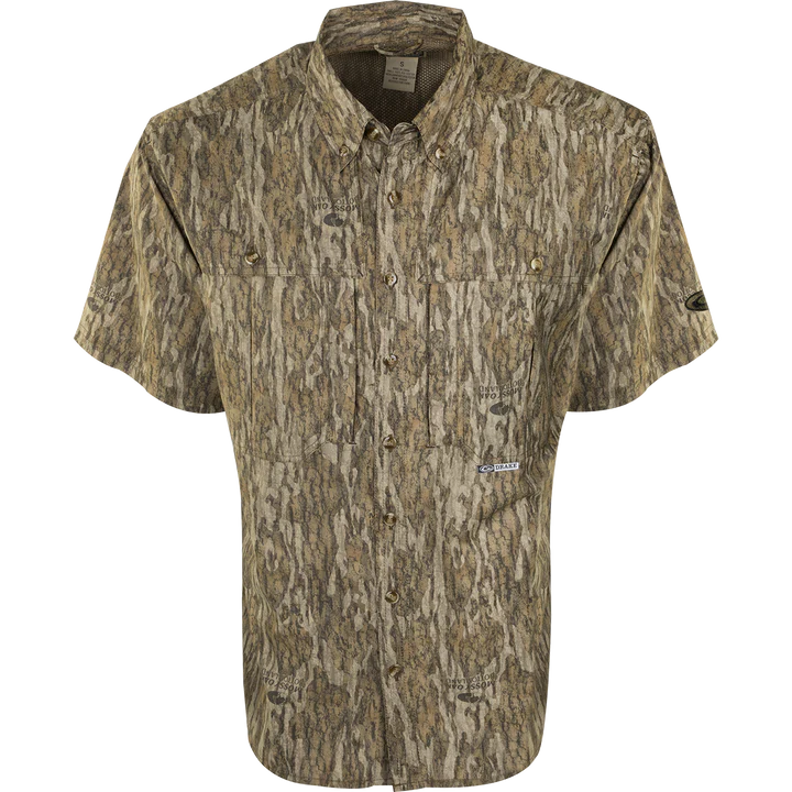 Drake Waterfowl EST Camo Flyweight Wingshooter's Short Sleeve Shirt