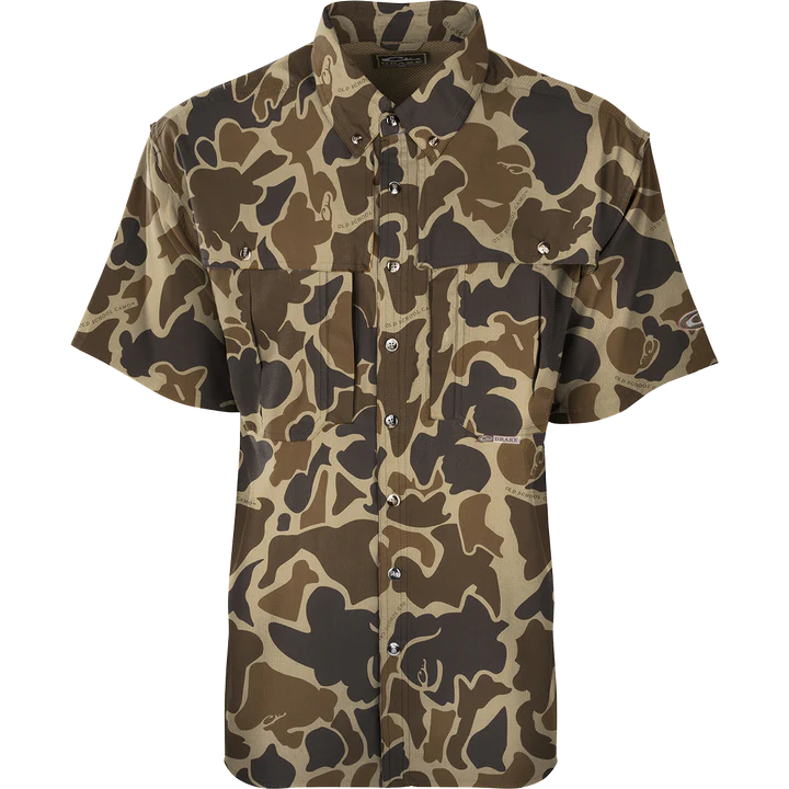 Load image into Gallery viewer, Drake Waterfowl EST Camo Flyweight Wingshooter's Short Sleeve Shirt
