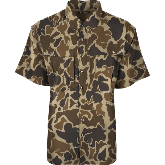 Drake Waterfowl EST Camo Flyweight Wingshooter's Short Sleeve Shirt